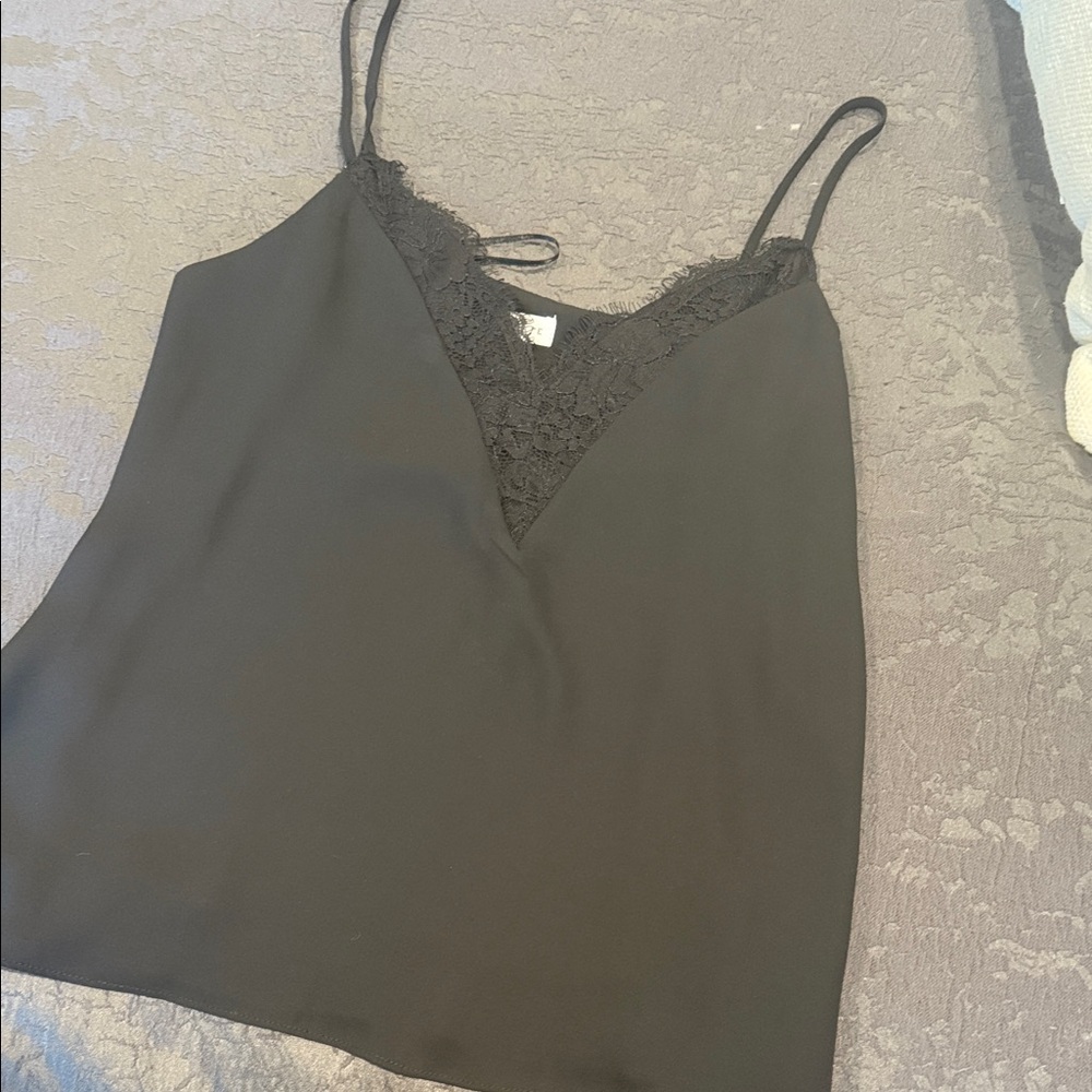 Socialite Black Lace V-Neck Cami